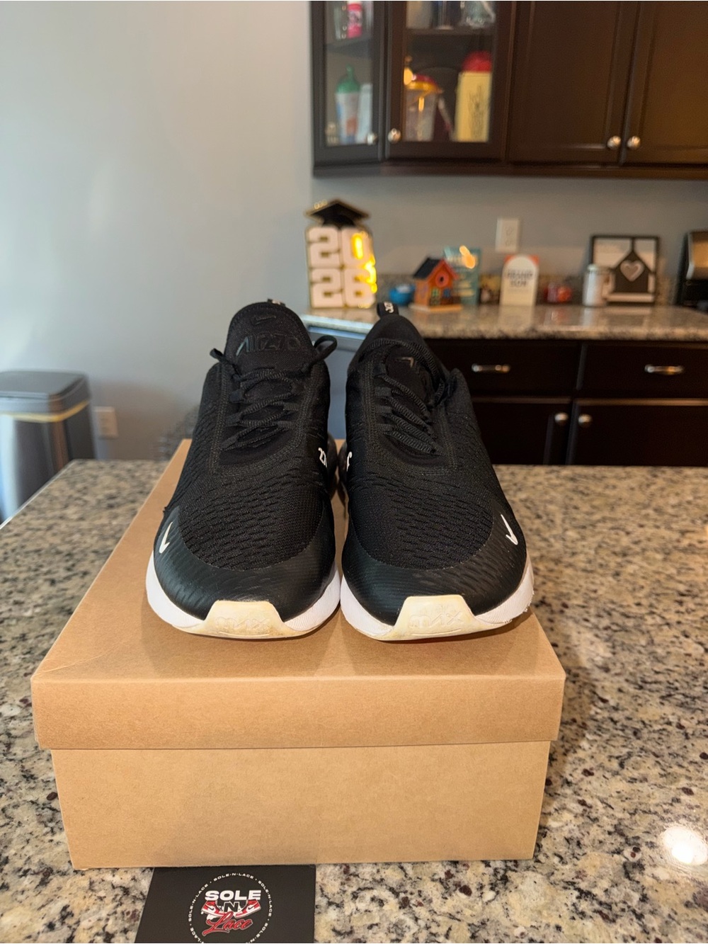 Size 13 Nike Air Max 270 Black White SKU AH8050-002 Gently Used No Box - Picture 2 of 11